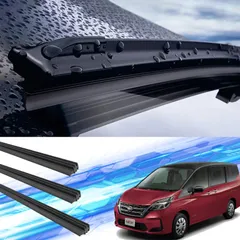 セレナ C27 C28 ワイパー 替えゴム 適合サイズ 純正互換品 運転席 助手席 リア 3本セット NISSAN 交換セットSERENA e-POWER 新型 イーパワー WeCar