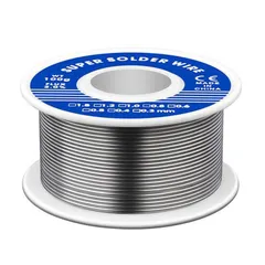 新品 低温ハンダ 低融点ハンダ ハンダワイヤーリール 0.8mm 極細 ハンダ線 低温はんだ はんだフラックス含有量が高い 糸半田 はんだ 鉛入り フラックス ハンダ 溶接用品 工場作業用品 精密回路に適用 DIY作業工具