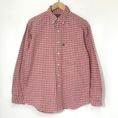 POLO JEANS CO. RALPH LAUREN ポロジーンズカンパニー シャツ 長袖 チェック柄 カジュアル メンズ Lサイズ相当 レッド トップス A14381◆