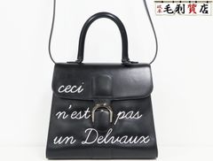 デルヴォー DELVAUX ルーモア L'Humour MM ボックスカーフ ブラック ハンドバッグ AA0558AAM099ZPN デルボー 2WAY バッグ
