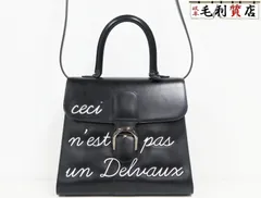 デルヴォー DELVAUX ルーモア L'Humour MM ボックスカーフ ブラック ハンドバッグ AA0558AAM099ZPN デルボー 2WAY バッグのサムネイル