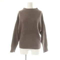 グリーンレーベルリラクシング ユナイテッドアローズ green label relaxing FFC ボトルネック プルオーバー ニット セーター 長袖 ウール混 フォックス混 モカブラウン /MI ■OS