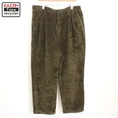 90s USA製 vintage Brooks Brothers 2タック 太畝 コーデュロイ パンツ メンズ XLサイズ相当 ビッグサイズ オーバーサイズ