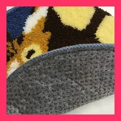 【スタッフおすすめ！】センコー となりのトトロ アクセントマット よるのもり チェア マット 直径約38cm ブルー キャラクター ネコバス ジブリ 91235