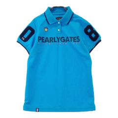 サイズ：1 PEARLY GATES パーリーゲイツ 30周年 半袖ポロシャツ ブルー
