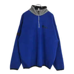 RUSSELL ATHLETIC ラッセル ハーフジップ フリースジャケット ブルー(メンズ X-LARGE)中古 古着 U3912
