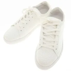 【中古】パントフォラドーロ Pantofola dOro パンチングレザー スニーカー ホワイト【サイズ39】【メンズ】