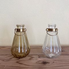 Hanging vase   　　 clear/yellow