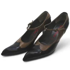 miu miu CALZATURE DONNA レディース パンプス MIU MIU CALZATURE DONNA COLOR BLACK SIZE 37 / US | Depop
