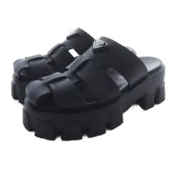 《PRADA》モノリス　ラバーサンダル　37 中古・古着通販】PRADA (プラダ) プラダ モノリス ラバー サンダル
