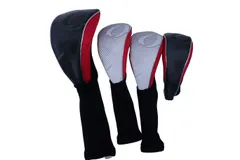 【美品】IGNIO(イグニオ) ヘッドカバー4点セット 1W用 FW用×2 UT用 ゴルフ用品 2407-0624 中古