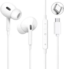 【新着商品】【2025新版】タイプc イヤホン Type-C イヤホン 有線 HIFI音質 音量調節 重低音 ノイズキャンセリング マイク付き 通話可能 ハイレゾ クリア通話 ステレオイヤフォン ヘッドホン Type Cインターフェース 15 16 Galax