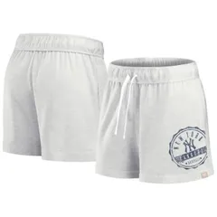 【送料無料】 アンブランデッド レディース ハーフパンツ・ショーツ ボトムス Women's Fanatics Branded Oatmeal New York Yankees Oversized Badge Lounge Shorts Ynk Multi