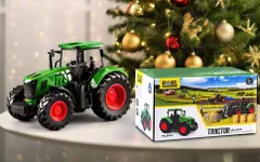 おもちゃトラクター リアルな農業用車両おもちゃ - 頑丈なプッシュ＆ゴーデザインとリアルなディテール、想像力豊かな遊びと教育的価値に最適、特別な機会の贈り物にも最適