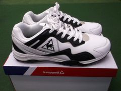 7335 新品 le coq sportif QQ1TJB01 ホワイト/ブラック スパイクレス 27.0cm ゴルフシューズ ルコック