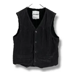 ATTACHMENT アタッチメント コーデュロイ 内ボア ベスト チョッキ 裏ボア 防寒 上着 ノースリーブジャケット アウター メンズ サイズ2 ダークブラウン 秋 久喜倉庫店 K643Y