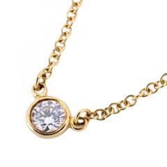 ティファニー(Tiffany) ティファニー ネックレス バイザヤード 1PD 18KYG イエローゴールド ダイヤモンドレディース