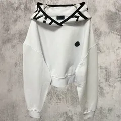 ☆新品未使用タグ付き品☆ MONCLER Cropped Hoodie パーカー XS〜XL　White Color