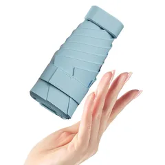 日傘 超軽量 189g 折りたたみ傘 折り畳み日傘 UVカット率 遮熱 折り畳み傘 紫外線遮断 晴雨兼用 梅雨対策 耐風撥水 折りたたみ（青）