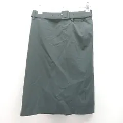 ◇ ◎ PROPORTION BODY DRESSING シンプル バックファスナー 膝丈 タイト スカート サイズ1 ブラック レディース E  【1310300045359】