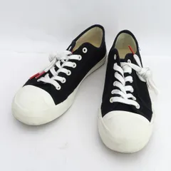 Mardi Mercredi ◆ローカットスニーカー/ブラック×ホワイト/サイズ25.5cm 【レディース/ガールズ/LADY/女性/婦人】【靴/クツ/シューズ/SHOES】 レディースファッション【中古】 