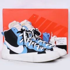 27cm NIKE × SACAI BLAZER MID BLACK BLUE BV0072-001