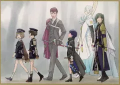 【中古】キャラカード 集合(歩く) 色紙風かあど 「特 刀剣乱舞-花丸- ～雪月華～ 華ノ巻」 第3週目入場者特典