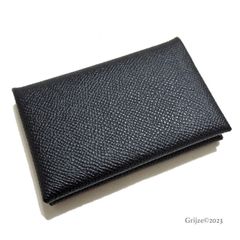 HERMES 超入手困難 名刺入れ Calvi 黒 ヴォーエプソン