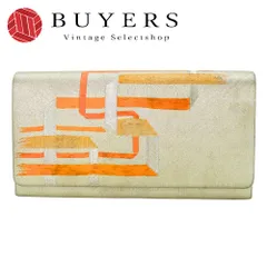 【中古】 和装バッグ クラッチバッグ 合成繊維 ゴールド オレンジ フォーマル 和装 呉服 和服 きもの レディース 女性