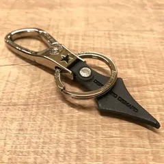 【!!早い者勝ち大特価!!】新品未使用／D&D／キーホルダー／イタリアンレザー／シルバー×ブラック【250510-06】