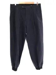 Yohji Yamamoto POUR HOMME ヨウジヤマモト プールオム 10SS 2タックリブスラックスパンツ ネイビー 3のサムネイル