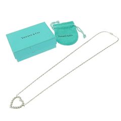【中古】【箱付き】 TIFFANY&Co. ティファニー シルバー ツイスト ハート ネックレス 7.0g 925刻印 413992 ネックレス
