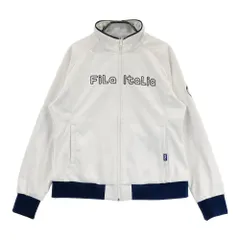 サイズ：LL FILA GOLF フィラゴルフ  裏起毛 ジップジャケット 総柄 ホワイト系 [240101456622] ゴルフウェア レディース ストスト