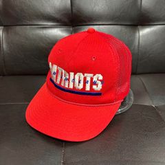 80s-90s NFL PATRIOTS 6パネルメッシュキャップ 刺繍ロゴ