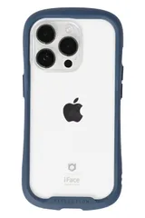 iFace Reflection iPhone 14 Pro ケース クリア 強化ガラス (ネイビー)【アイフェイス アイフォン14pro 用 iphone14プロ 用 カバー 韓国 耐衝撃 透明 ストラップホール】 [ネイビー・iPhone14 Pro専用]