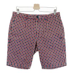 美品】RLX ラルフローレンゴルフ 総柄 ハーフパンツ ネイビー W34