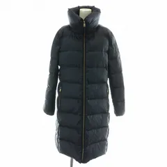 ローレンラルフローレン LAUREN RALPH LAUREN 近年モデル ダウンコート ロング ジップアップ スタンドカラー M 紺 ネイビー /NW17のサムネイル