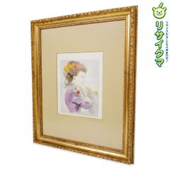 カシニョール リトグラフ 額装 バラの花束とプロフィール 他 - メルカリ