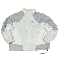 (ババエ) ナイキ グレー 白 バイカラー ウィンドブレーカー