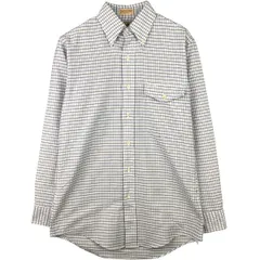 古着 80~90年代 エルエルビーン L.L.Bean 長袖 ボタンダウンチェックシャツ USA製 メンズM相当 ヴィンテージ/eaa589156