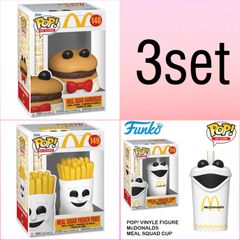 新品　FUNKO　ファンコ　マクドナルド　フィギュア　３点セット　まとめ売り　アメリカン雑貨　アメカジ　アメリカン　インテリア　雑貨　玩具　E780
