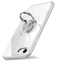 【迅速発送】iPhone SE3 ケース クリア iPhone SE2 用 ケース リング付き OURJOY スマホケース iPhone SE 第3/2世代 iPhone 8 対応 クリアケース アイフォンSE3 透明 TPU ストラップホール付き 耐衝撃 ス