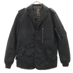 ニキュウイチニゴ オム 日本製 中綿ジャケット 44 ブラック系 291295=HOMME メンズ