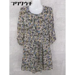 ◇ BEAMS LIGHTS ビームス ライツ 花柄 七分袖 膝丈 ワンピース サイズ36 ブラック系 マルチ レディース 【中古】 【1002801925581】のサムネイル
