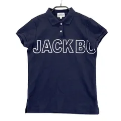 サイズ：1 JACK BUNNY ジャックバニー  半袖ポロシャツ ロゴプリント  ネイビー系 [240101496312] ゴルフウェア レディース ストスト