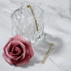 キラキラゆらゆらチェーン ピアス S925ポスト 金属アレルギー対応 BOX付き