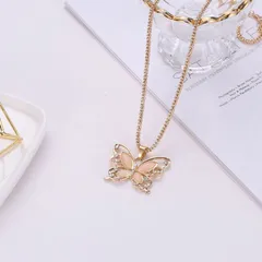 ネックレス バタフライ キュービックジルコニア necklaces-003