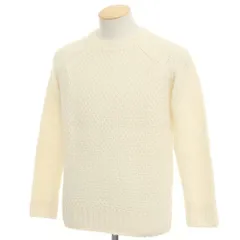 【中古】ルトロワ Letroyes ウール ローゲージ プルオーバーニット オフホワイト【サイズM】【メンズ】のサムネイル