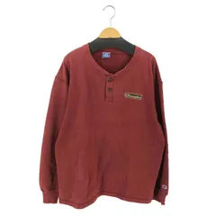 チャンピオン Champion 90S  USA製 ヘンリーネックサーマルスウェット メンズ import：L 