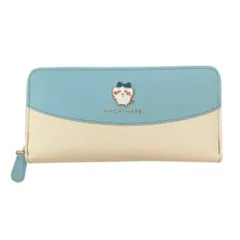 ちいかわ ラウンドファスナーロングウォレット ブルー ハチワレ 